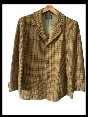 Vintage Pendleton Plaid Wool Coat Men’s XL